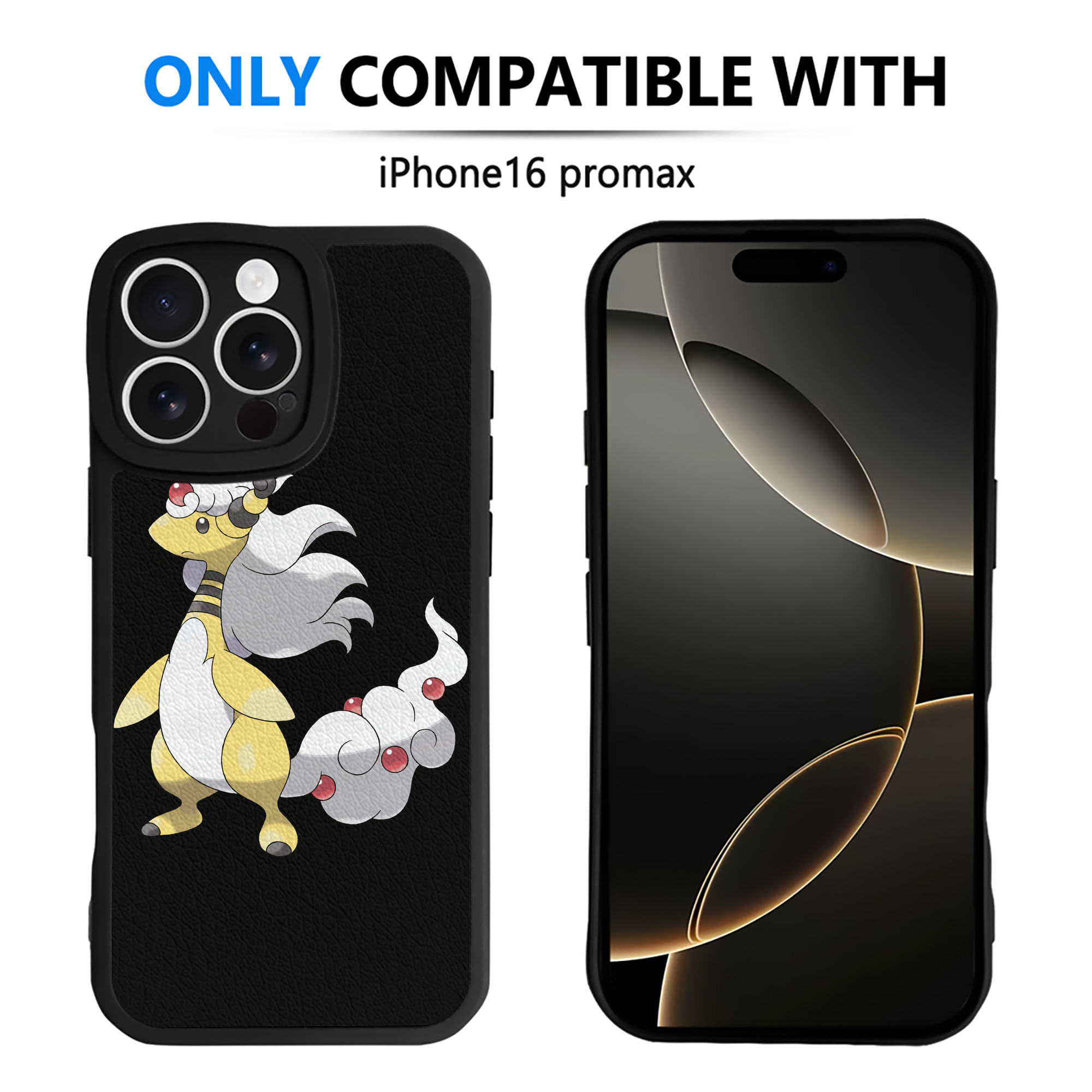 （画像用） ポケットモンスター Pokémon 【iPhone 16シリーズ対応】シリコンスマホケース（レザー調） 材質：シリコン